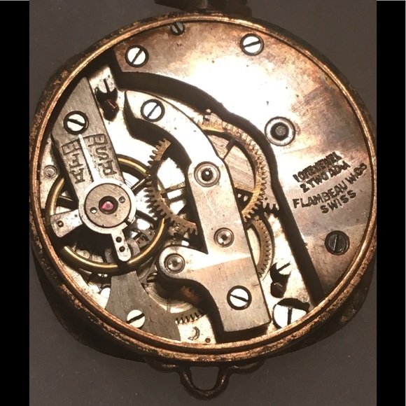 Vintage FLAMBEAU WATCH CO Sungold Pocket Watch 💞 - Picture 5 of 17